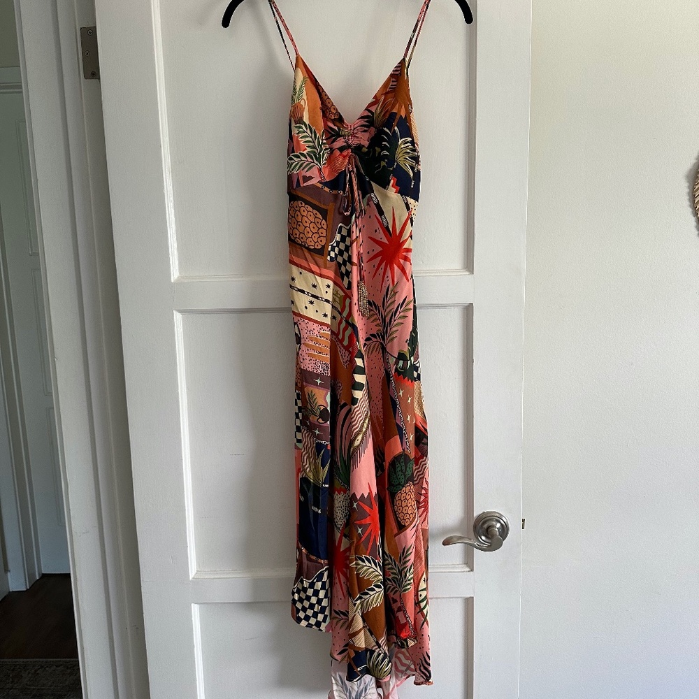 Farm Rio Mystic City Midi Dress Size XS NWT